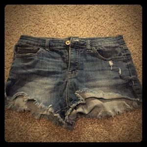Denim jean shorts